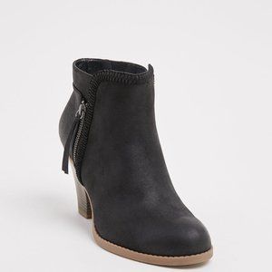 Torrid Cone Braided heeled bootie size 7.5